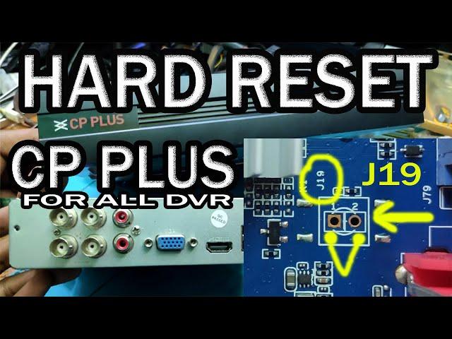 HOW TO RESET ALL CPPLUS DVR | CPPLUS DVR PASSWORD RESET | CPPLUS 4 CHANNEL DVR PASSWORD RESET