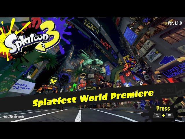 Splatoon 3 Splatfest World Premiere Gameplay