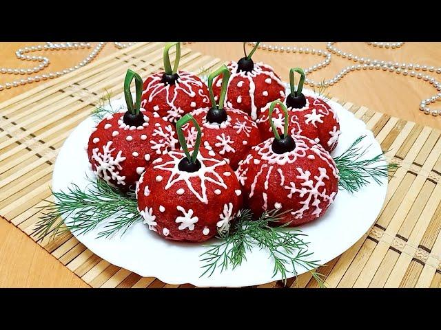 Beautiful NEW YEAR'S SALAD Herring under a Fur coat! THIS serving of a classic salad will surprise