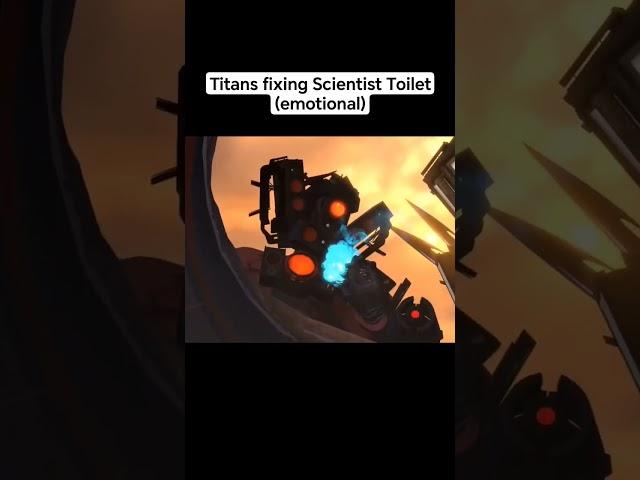 Titans fix Scientist Toilet #skibiditoilet #fypシ #funny #jokes