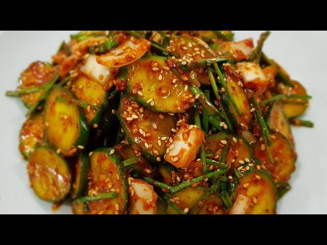 "수미네반찬" (김수미표 오이무침) - 매콤달콤 입맛 돋우는 오이무침 황금레시피! Cucumber Salad