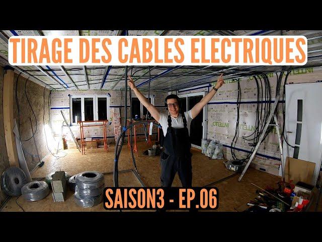 S3E06 RENOVATION GRANGE: TIRAGE DES GAINES ET CABLES ELECTRIQUES DANS L'APPARTEMENT