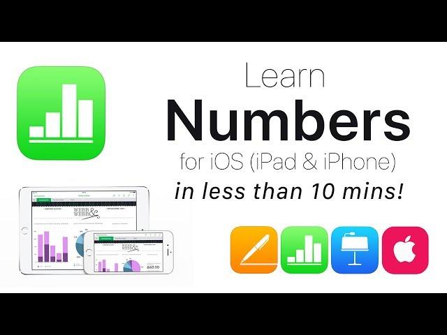 Complete Numbers for iOS Tutorial - Full quick class/guide + EXTRAS! iPad & iPhone