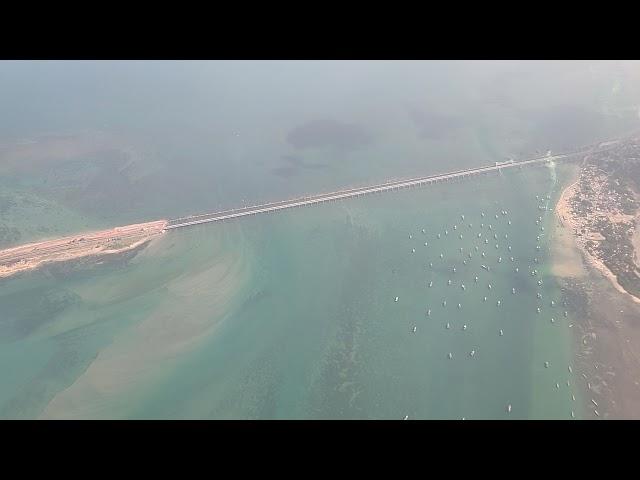 #Ram Sethu# Toward Srilankan boundary !! Helicopter View️