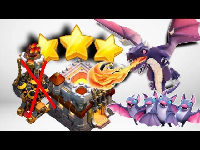 Dragon bat Attack strategy||Clash of Clans.