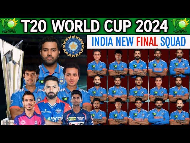 T20 World Cup 2024 | India 18 Members Team Squad | Team India Squad T20 World Cup 2024 | T20 WC 2024