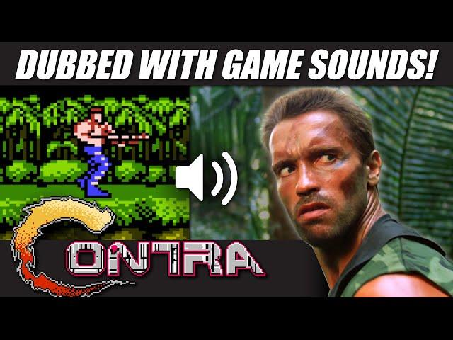 'Predator' dubbed with CONTRA (NES) game sounds! | RetroSFX Mashups