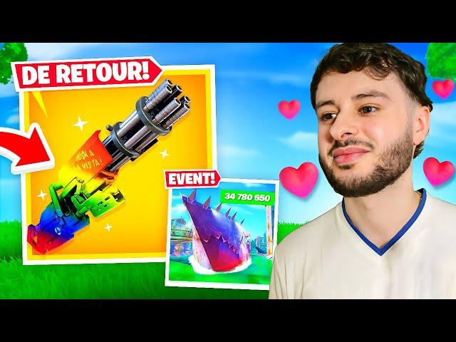 Je découvre la MAJ Fortnite ! (Minigun, Event)