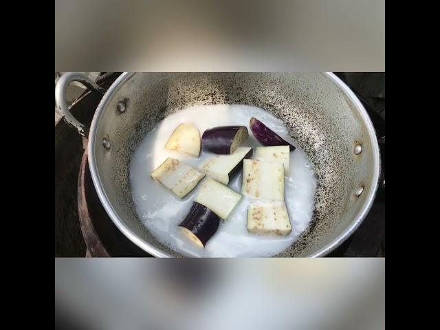 Terung unggu masak lemak putih simple