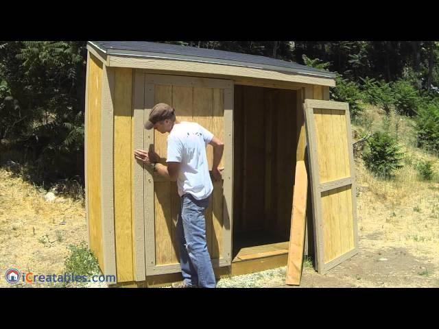 How To Build A Lean To Shed - Part 8 - Double Door Build