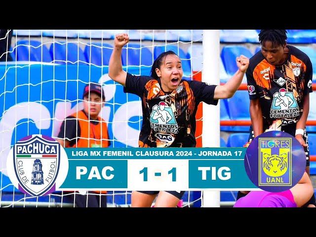 Pachuca Femenil vs Tigres 1-1 Resumen Goles 2024