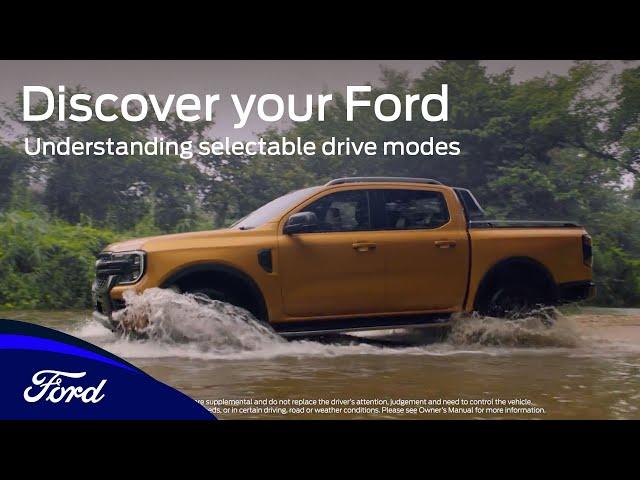 How to use selectable drive modes | Discover your Ford Ranger