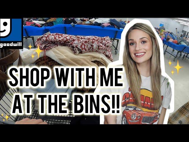 Thrift With Me at the Goodwill Outlet (Bins) for Items to Resell on Poshmark for a Profit!! $$$