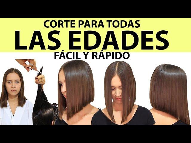 CORTE BOB QUE REJUVENECE A CUALQUIER EDAD/FACIL Y RAPIDO /PRACTICALO+