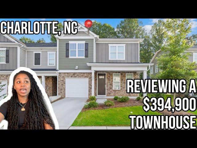 REVIEWING A $394,900 TOWNHOUSE FOR SALE IN CHARLOTTE, NC | MOVING TO CLT (ZILLOW YOUTUBE)