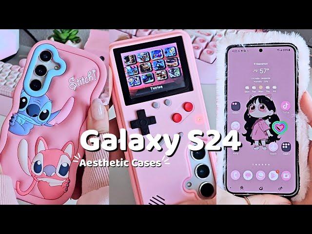 ️ Galaxy S24 ️ | Aesthetic Cases Unboxing & Customization   (ASMR)