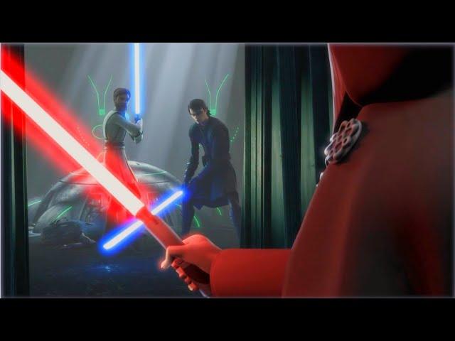 Anakin Skywalker & Obi-Wan Kenobi vs Dooku [4K HDR] - Star Wars: The Clone Wars