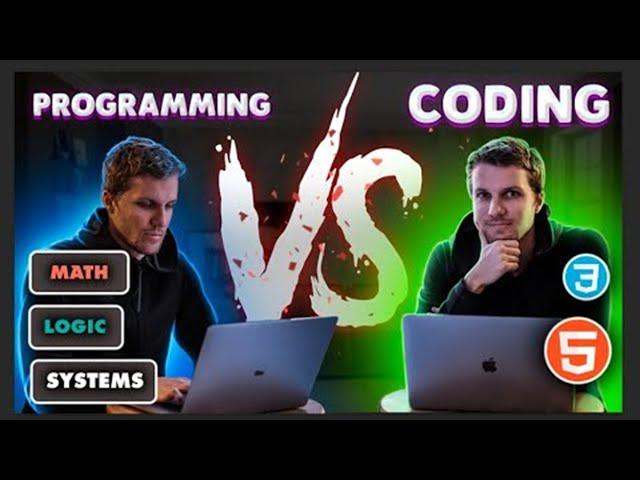 Programming vs Coding - What's the difference?