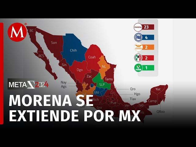 Así se 'pintó' el mapa político de México tras las elecciones de 2024