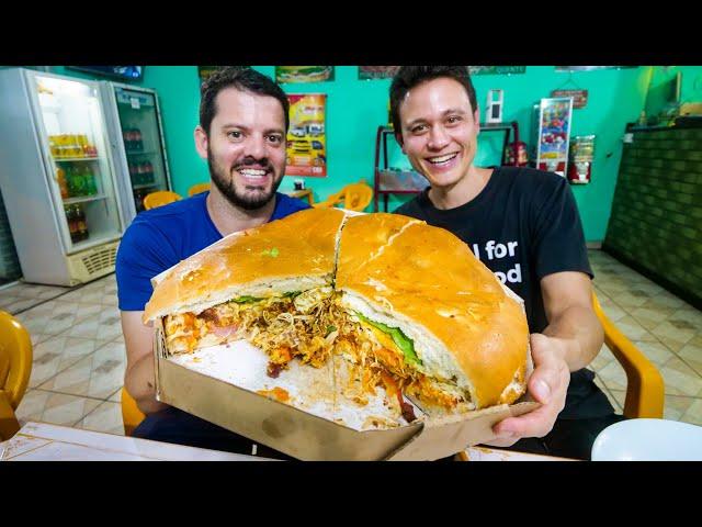 5 KG. MONSTER SANDWICH - Brazilian Food Tour in Curitiba, Brazil!