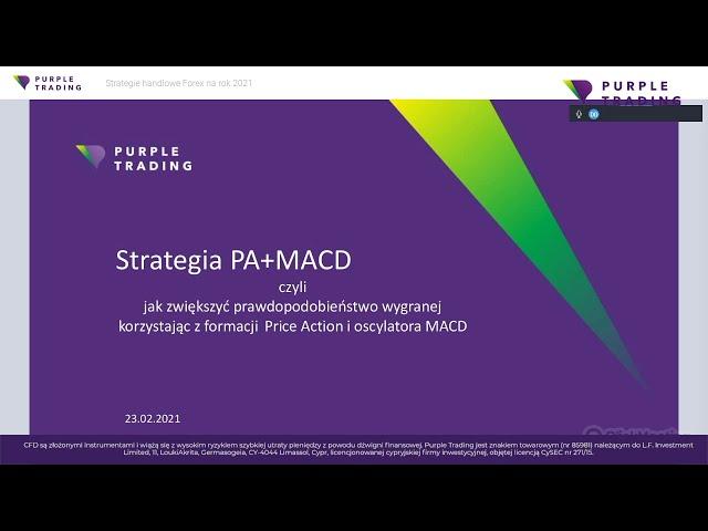 PURPLE TRADING - Price Action + strategia MACD