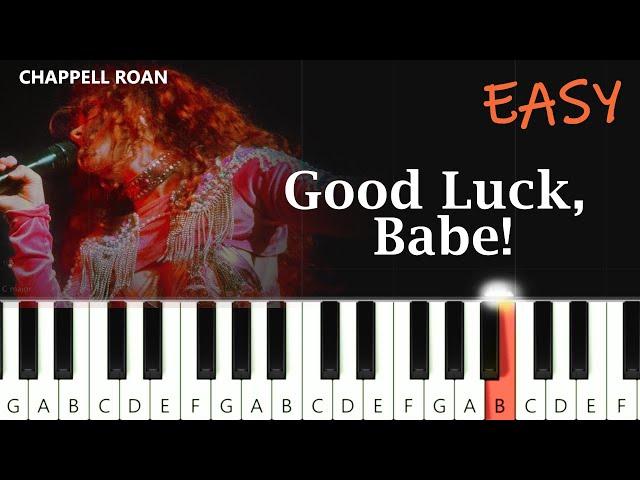 Chappell Roan - Good Luck, Babe!  ~   QUICK EASY CHORUS  PIANO TUTORIAL