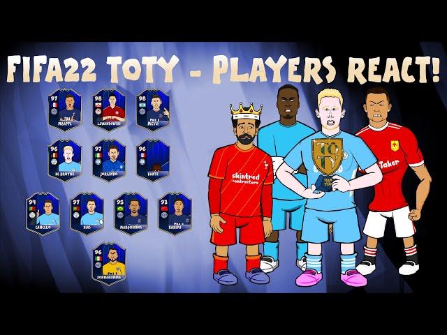 FIFA22 TOTY - Footballers React Feat Ronaldo Messi Neymar Mendy & more