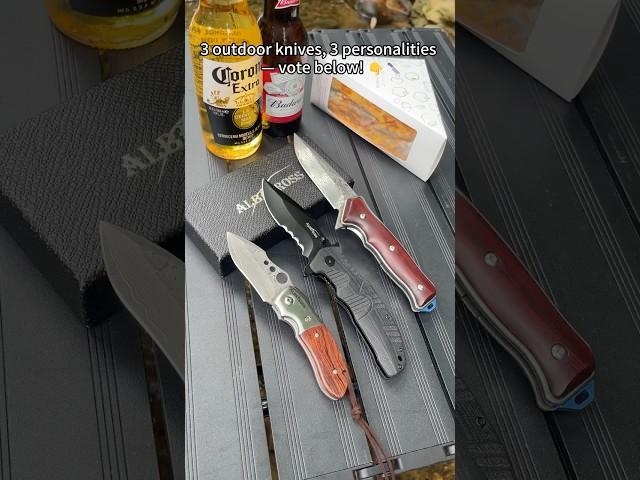 3 outdoor knives, 3 personalities  VOTE BELOW! #edc #foldingknife