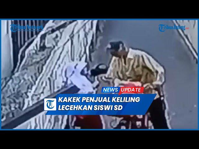 Terekam Detik-detik Kakek Penjual Keliling Lecehkan Siswi SD di Gang Sepi