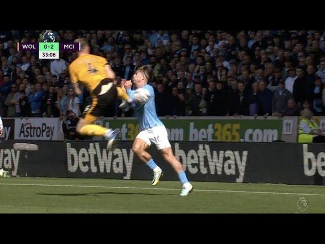 Nathan Collins Redcard on Jack Grealish Faul