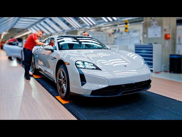 Porsche Taycan PRODUCTION LINE 2024 (entire process)