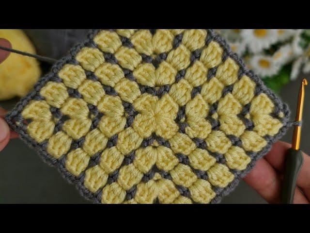 Wow Very Easy! Super how to make eye catching crochet motif.Everyone who saw it loved it.BabyBlanket