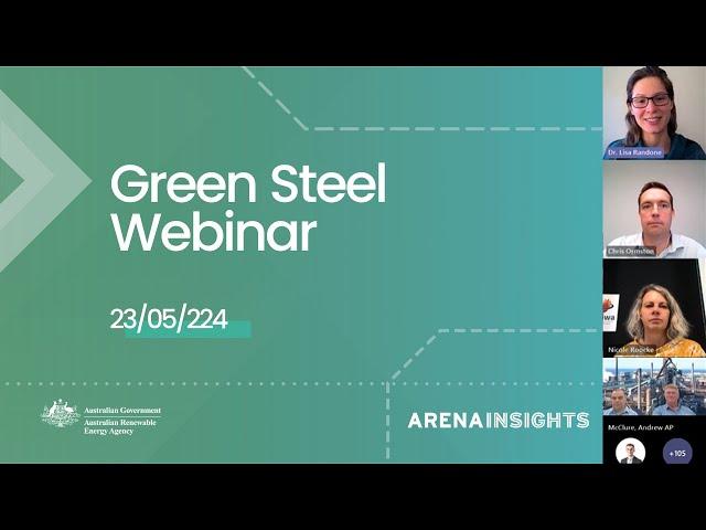 Green Steel webinar - ARENA Insights