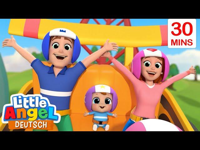 Die Achterbahn | Kinderlieder mit Klein Joni | Little Angel Deutsch