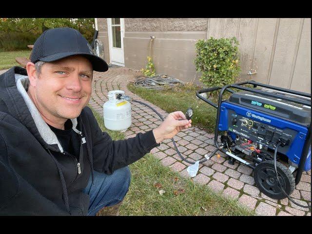 First Use Westinghouse Propane Generator