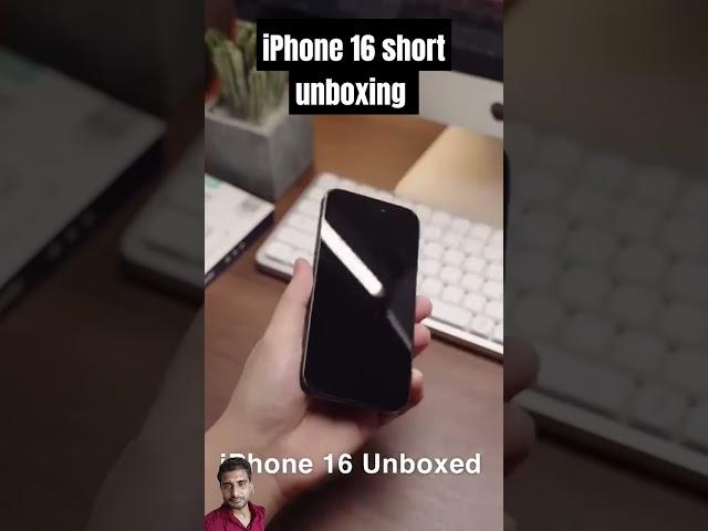 Iphone 16 short unboxing #shorts #techshort #iphone16 #iphone16series #techsphere #shortunboxing