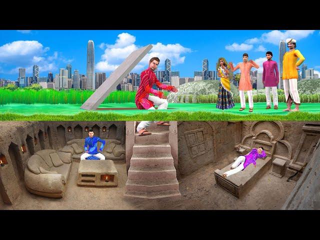 भूमिगत घर Lockdown Underground House Comedy Video हिदी कहानिय Hindi Kahaniya Stories Funny Video