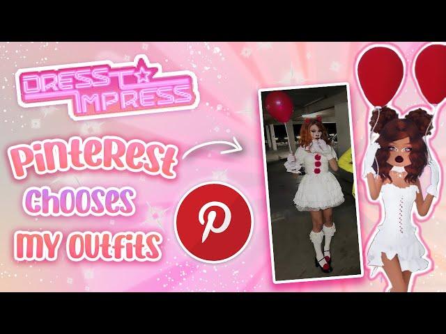 DRESS TO IMPRESS but PINTEREST CHOOSES MY OUTFIT | roblox 