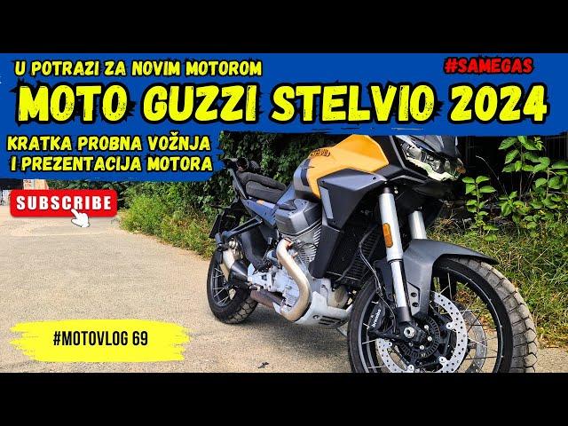 Moto Guzzi Stelvio 2024 / Kratka vožnja i prezentacija motora / #motovlog 69