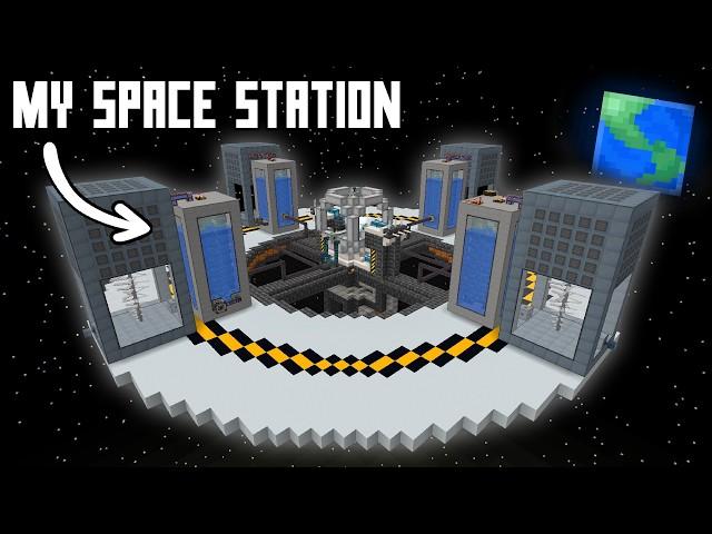 I Made A Working Space Station in Survival Minecraft!