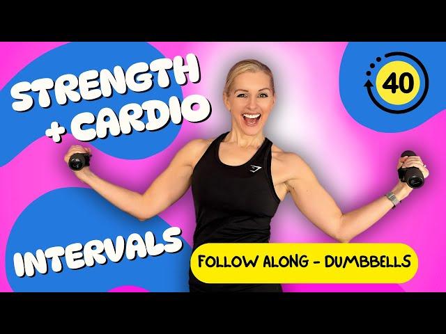 ⭐️ Cardio & Strength Intervals | 40-Minute Full-Body Workout