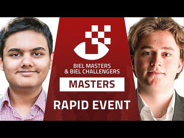 Keymer, Pragg, & Youngest Ever GM, Mishra! Who Will Win Rapid Round-Robin? Biel Chess Festival Day 2