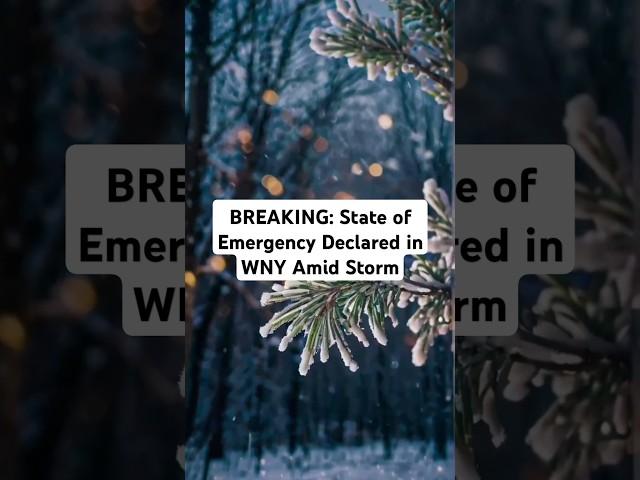 BREAKING: State of Emergency Declared in WNY Amid Storm.