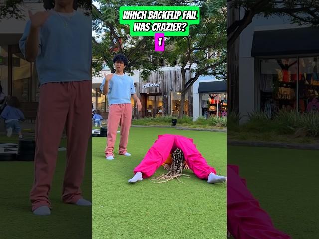 BACKFLIP TUTORIAL GONE WRONG!  WHICH FAIL WAS CRAZIER?! @chasedelrosario