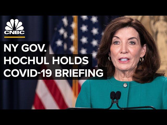 New York Governor Kathy Hochul holds a Covid-19 briefing — 2/9/2022