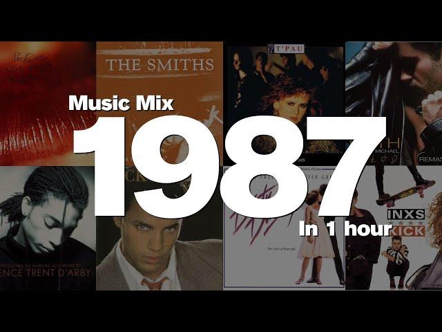 Hits 1987 1 hour of music ft  The Cure, T'Pau, Heart, George Michael,  U2, Whitesnake, INXS + more!