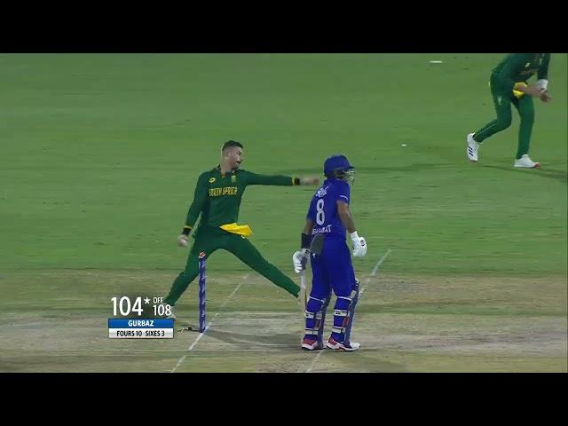 Rahmanullh Gurbaz's Incredible 105 Runs Highlights | ODI Series | AFG v SA | ACB | UAE