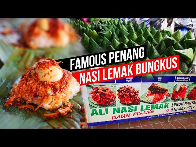 Famous Nasi Lemak Bungkus at Ali Nasi Lemak Daun Pisang | Lebuh Pantai, George Town, Penang