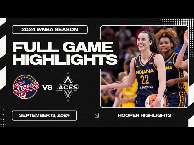 Indiana Fever vs Las Vegas Aces Full Game Highlights | Sep 13 | 2024 WNBA Season