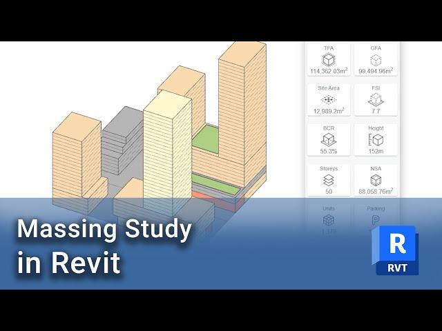 Autodesk Revit - Massing study in minutes!